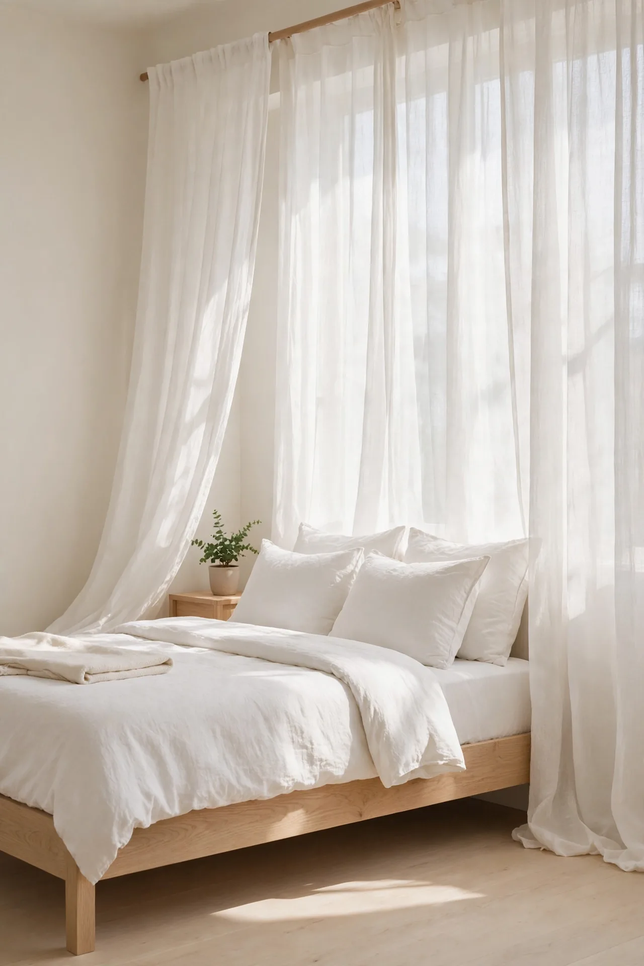 White Linen Curtains