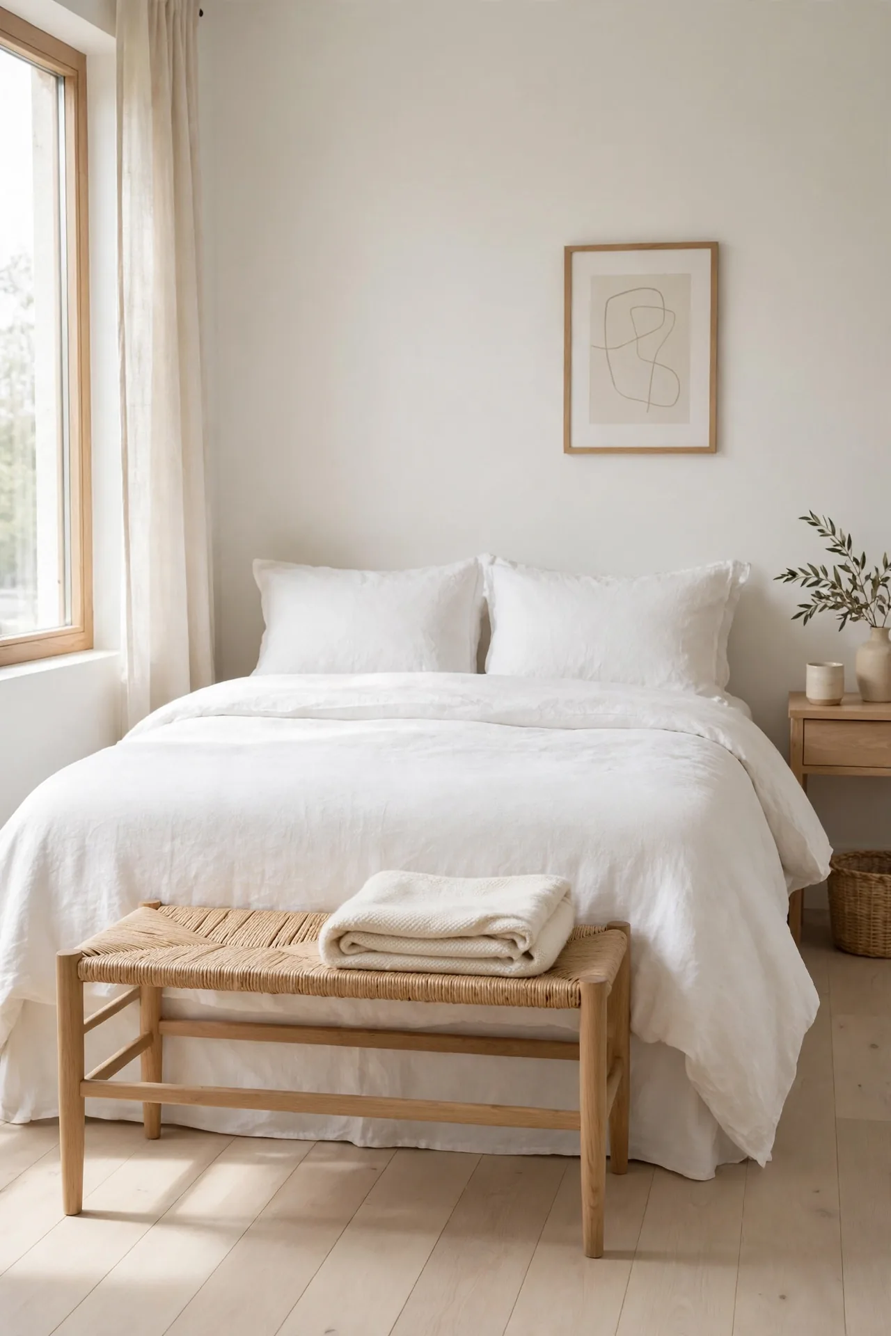 Wooden Bench Footboard