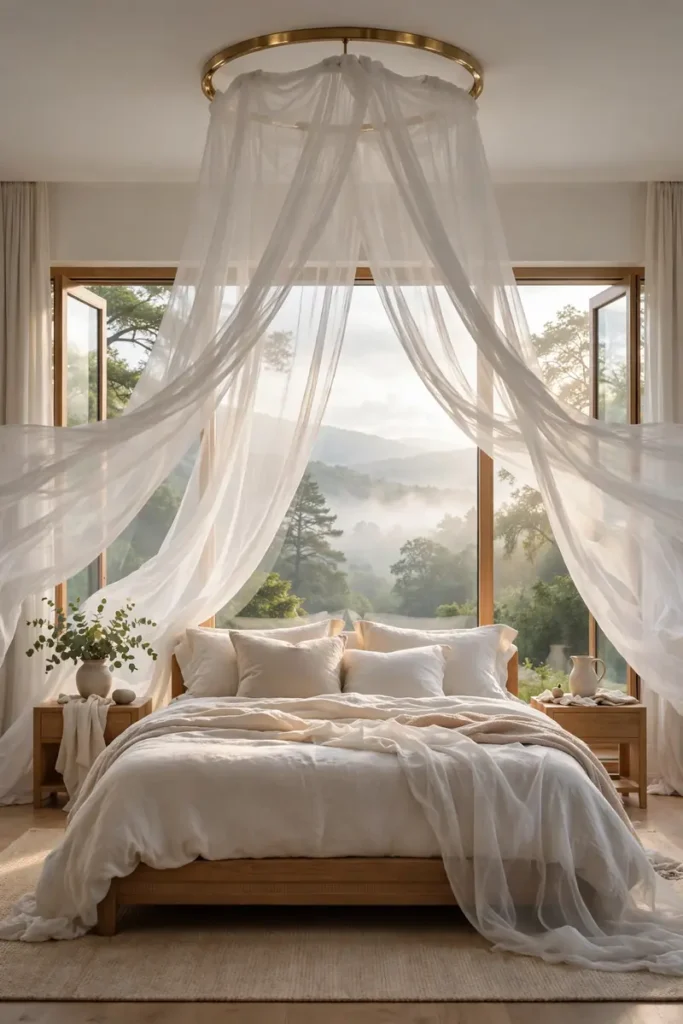 Airy Canopy Drapes