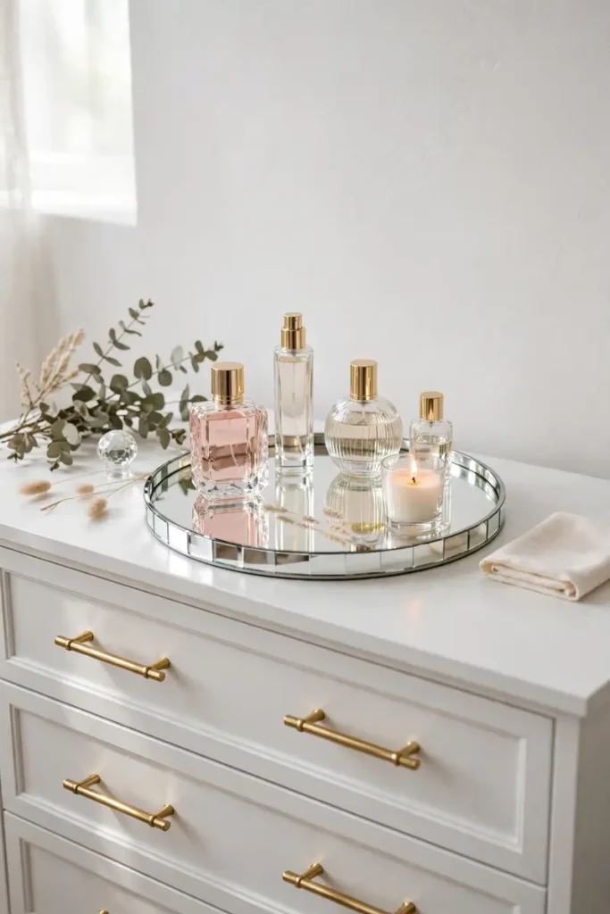 Mirrored Tray Styling