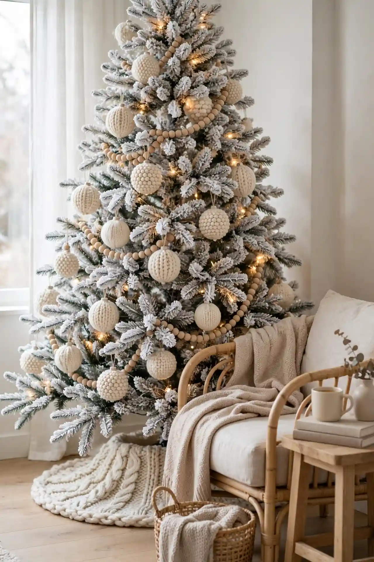 Cozy Flocked Tree