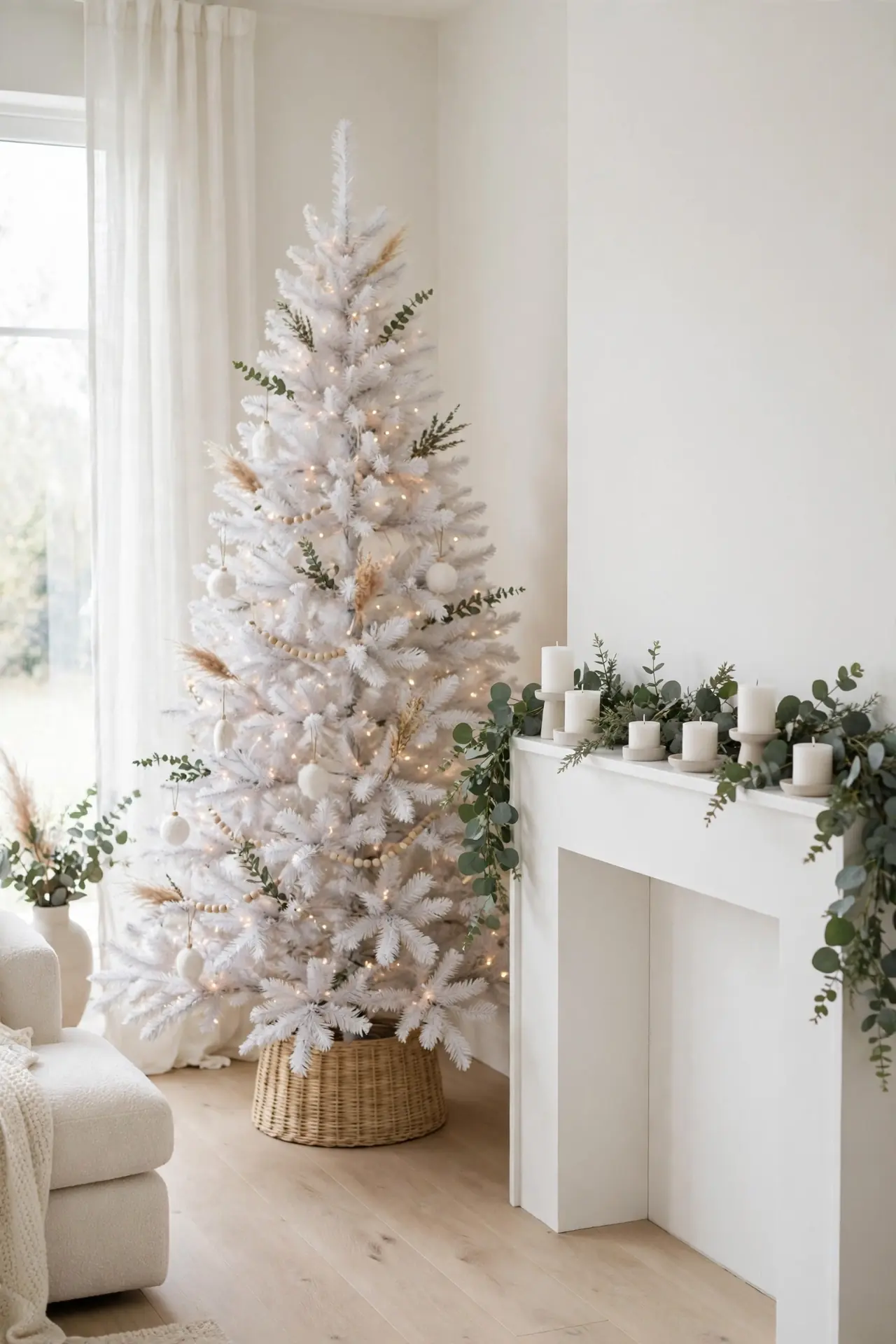 Minimalist Mantel Tie-In