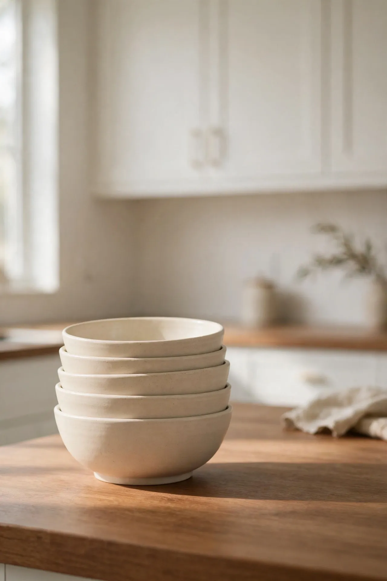 Cream Stoneware Stack