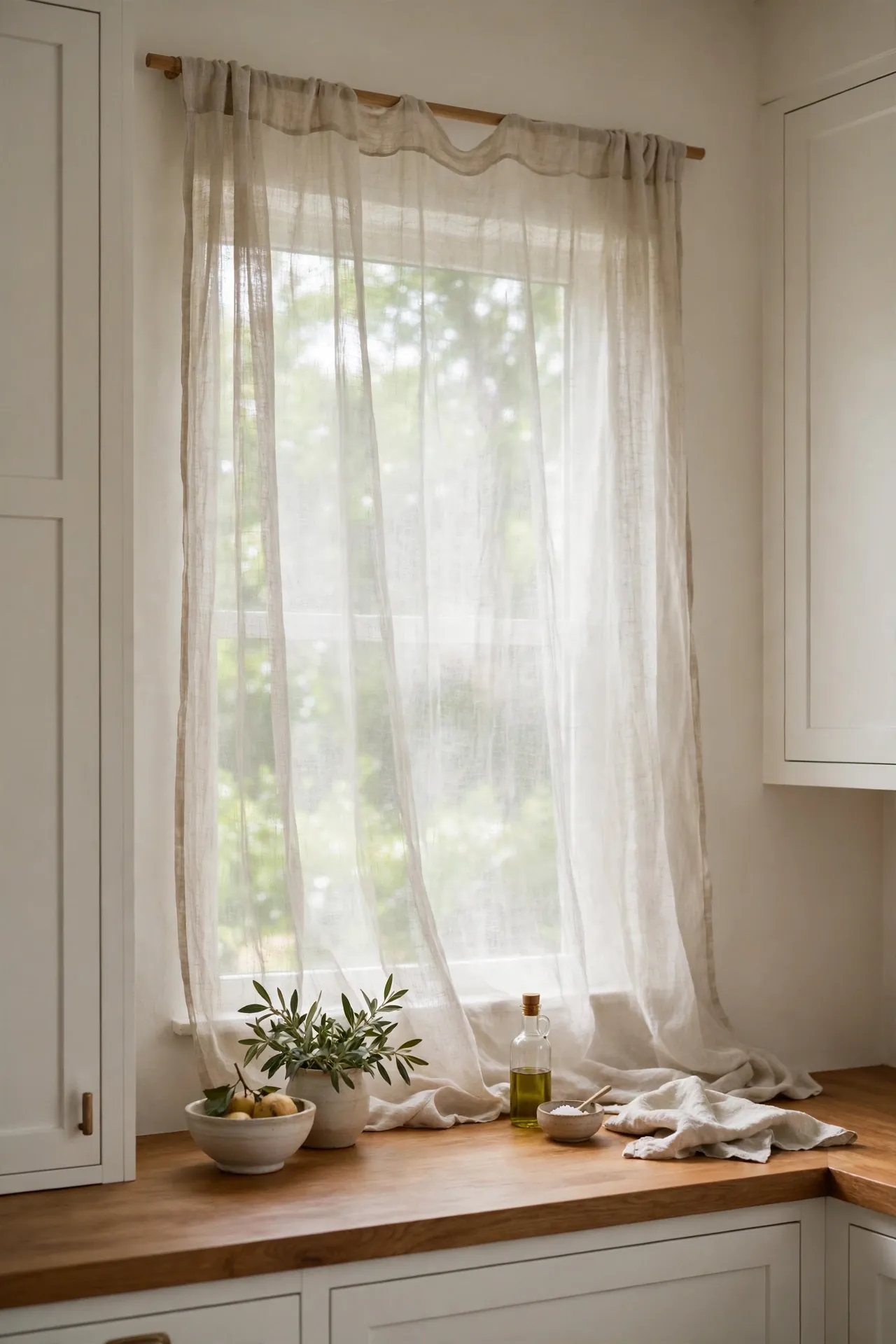 Linen Curtain Softness
