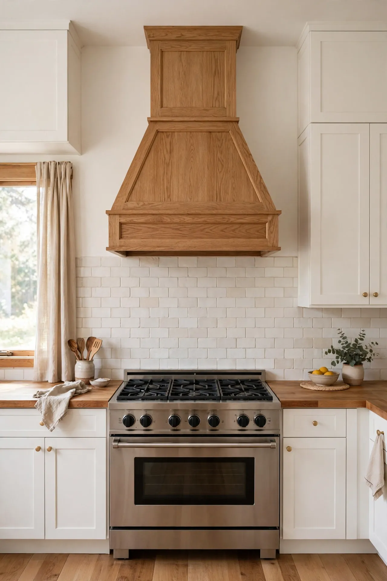 Oak Range Hood