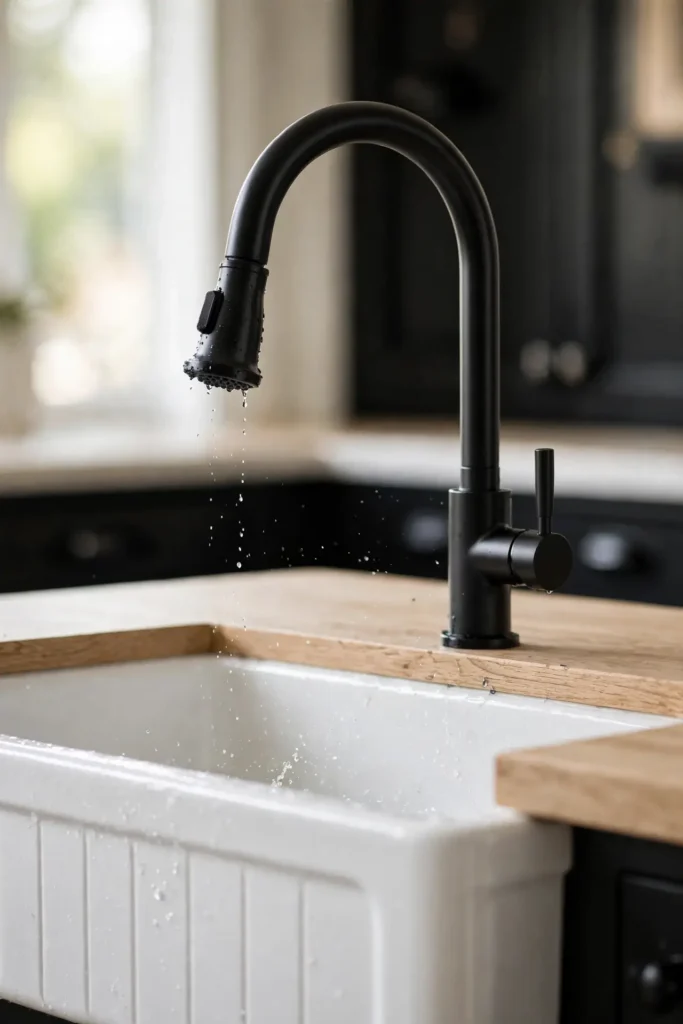 Black Faucet Focal