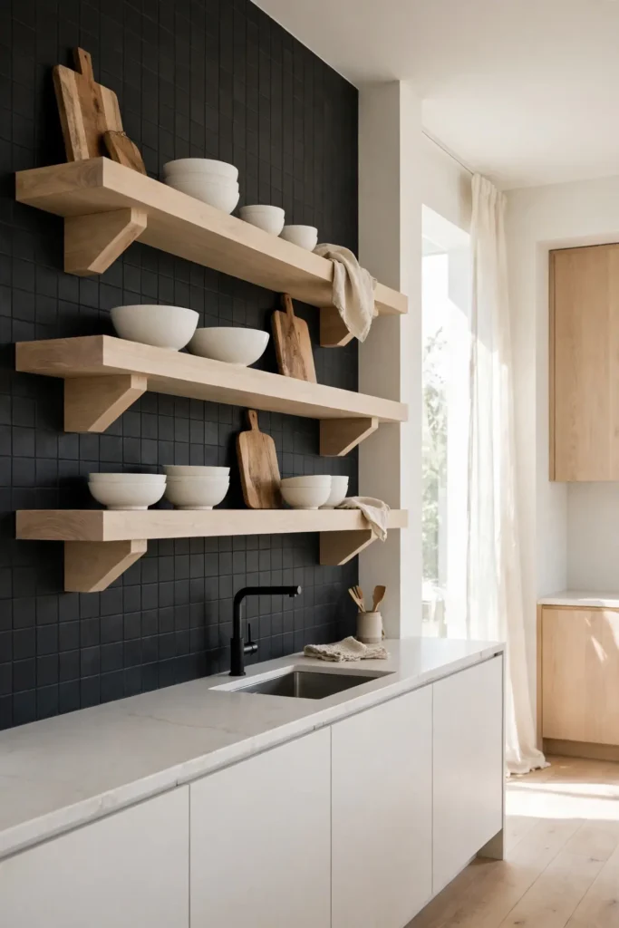 Oak Floating Shelves