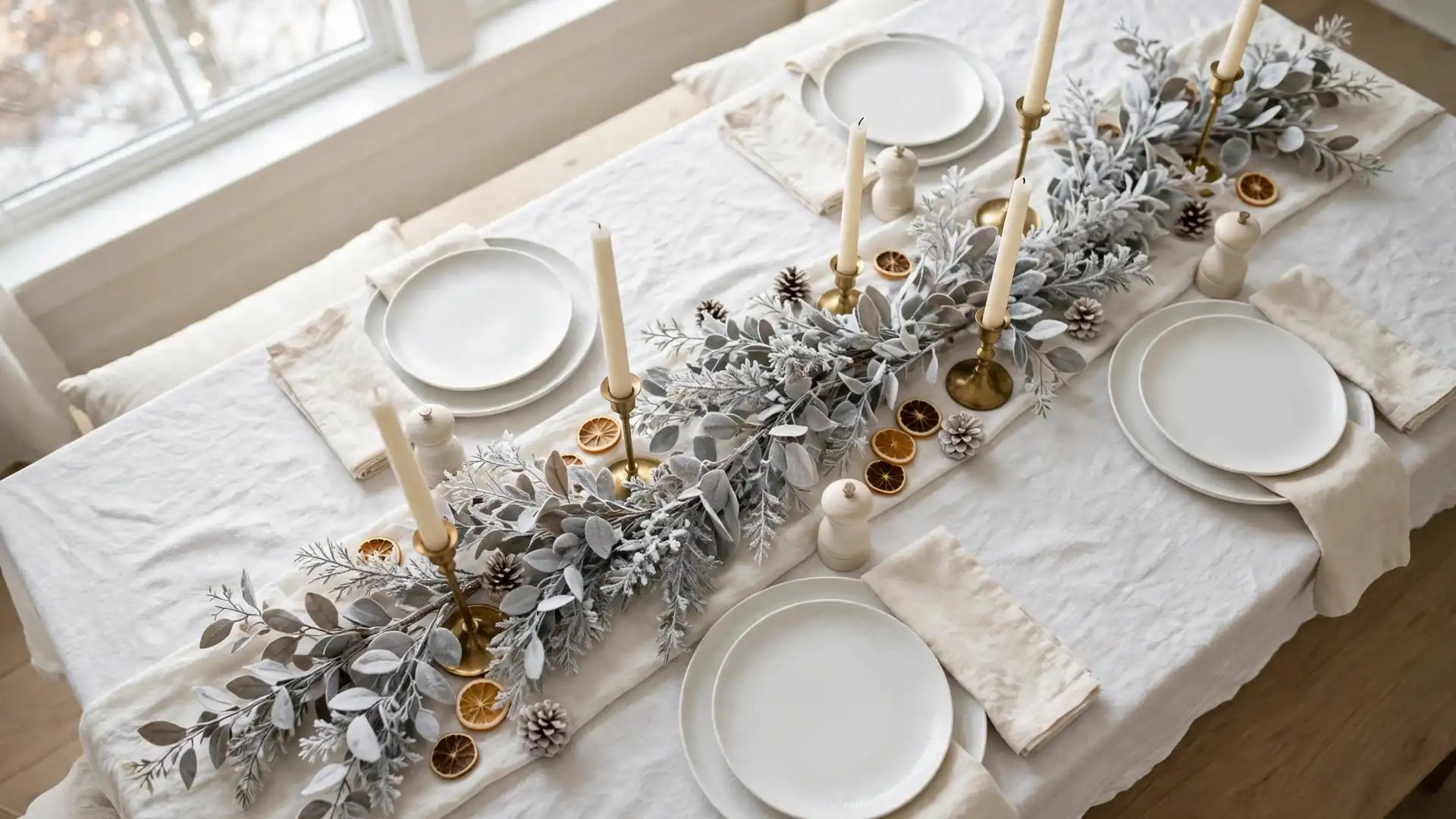 how to style a winter tablescape after christmas