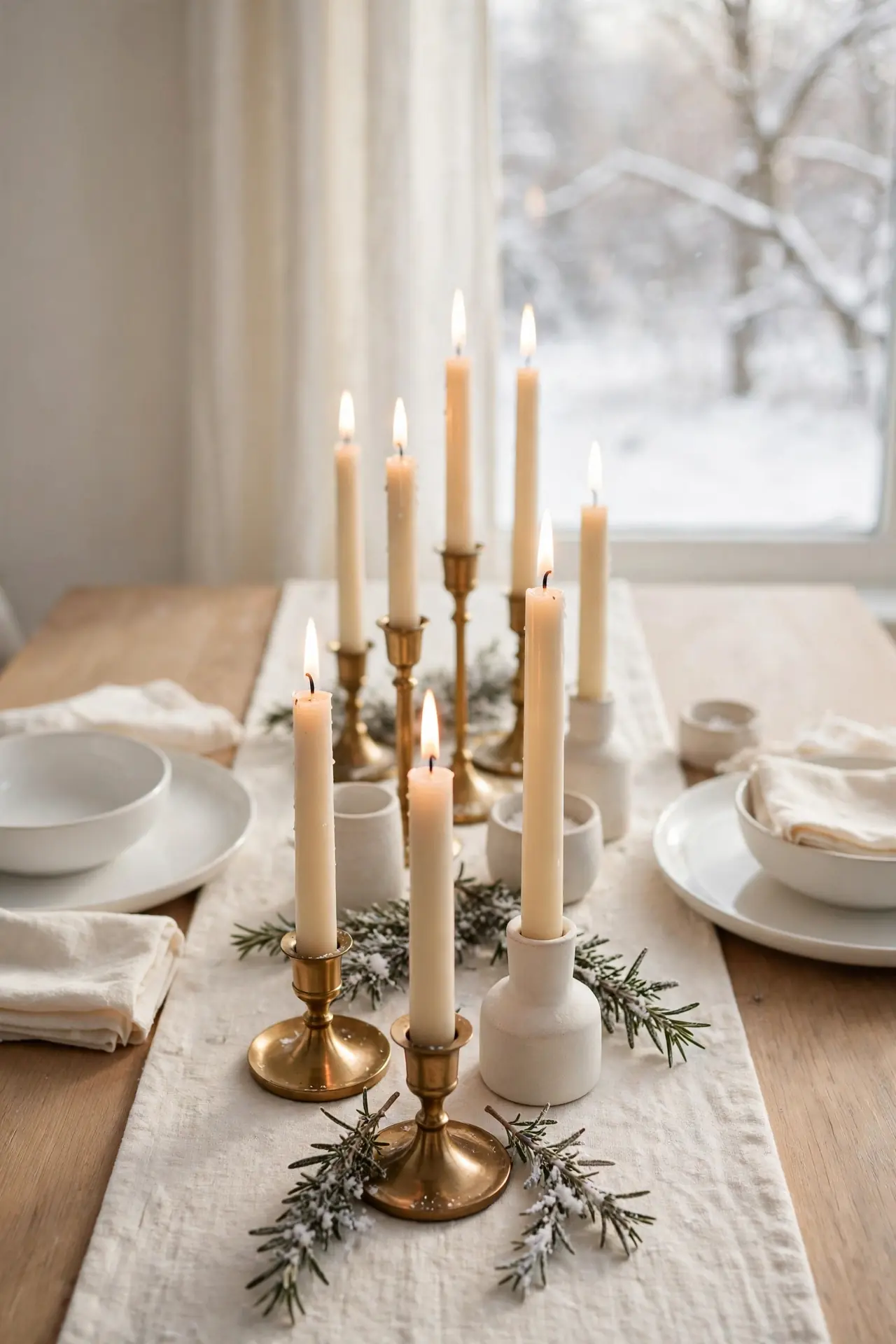 Ivory Taper Candles